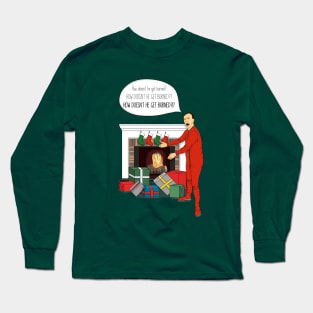 Nick Cage Christmas Freakout Long Sleeve T-Shirt